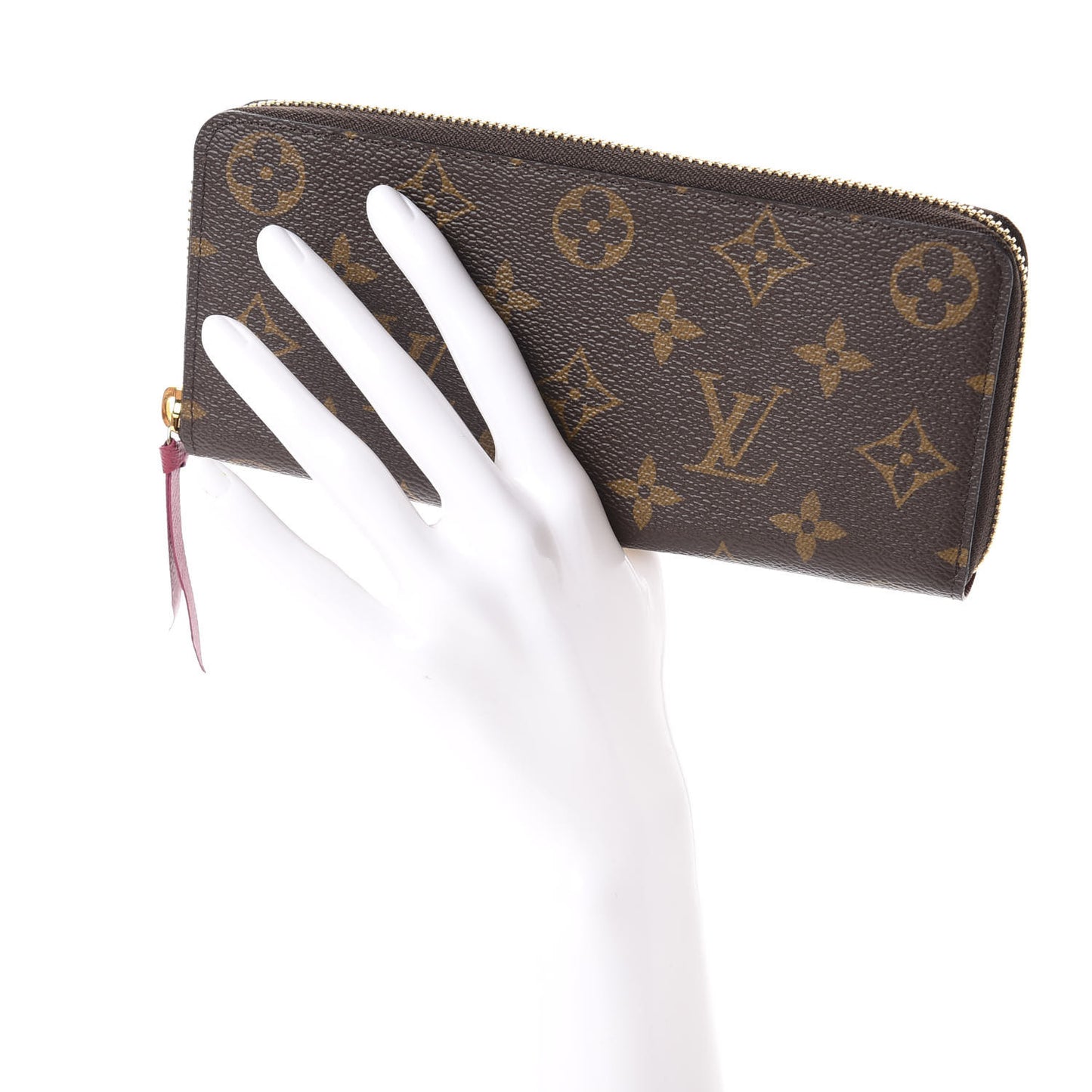 Monogram Clemence Wallet Fuchsia