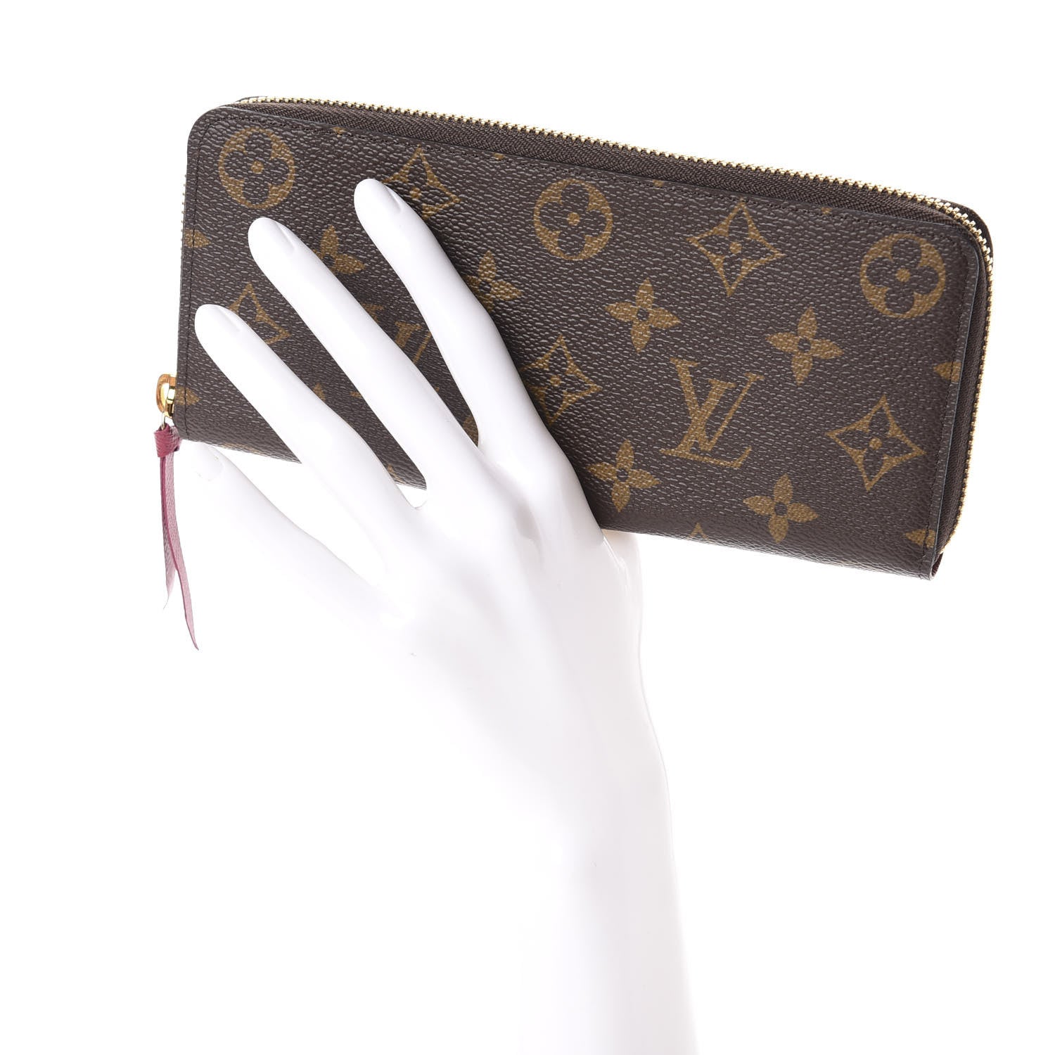 Louis Vuitton Monogram Clemence Wallet Fuchsia 2 of 6
