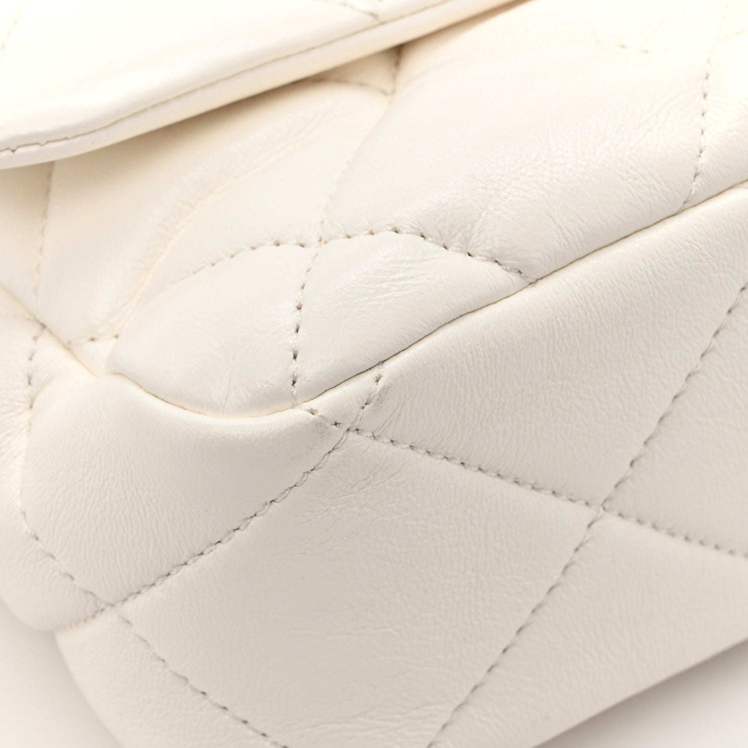 Chanel Lambskin Plexiglass Quilted Coco Love Flap White 11 of 12
