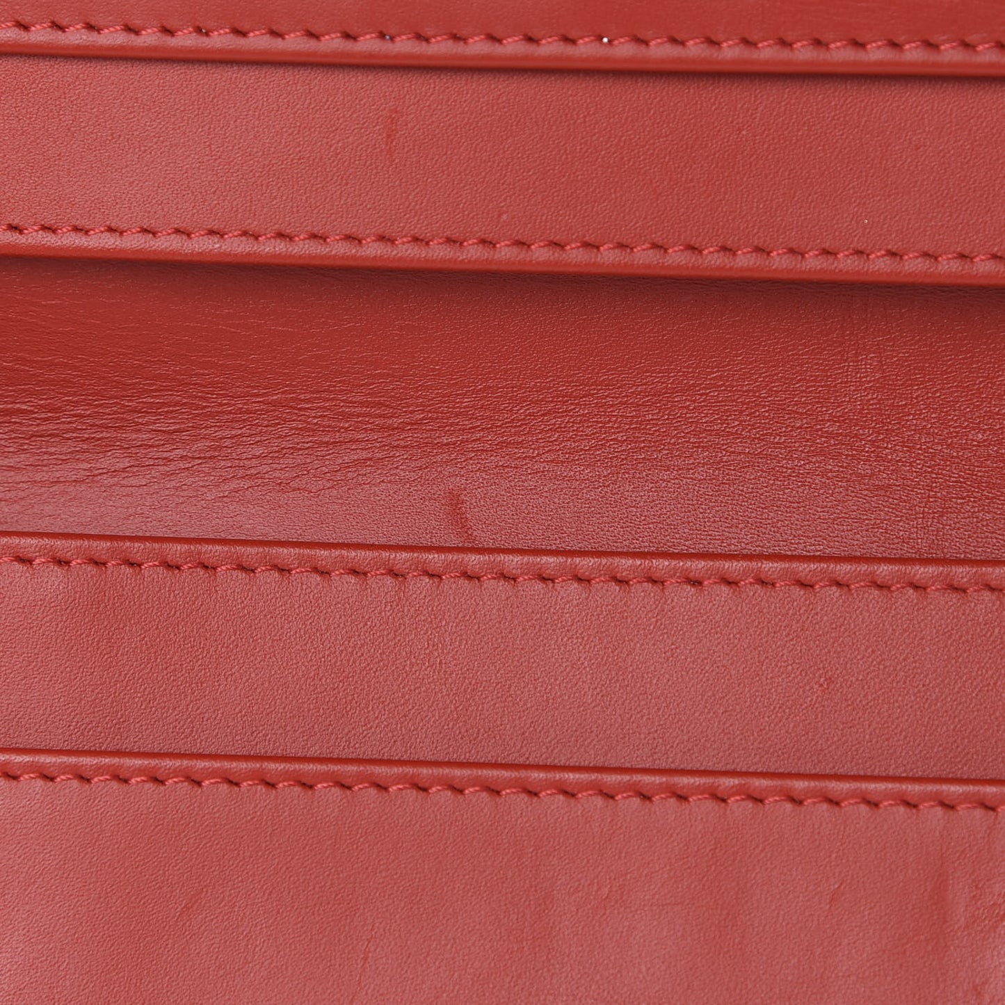 Caviar Quilted CC Long Double Wallet Red