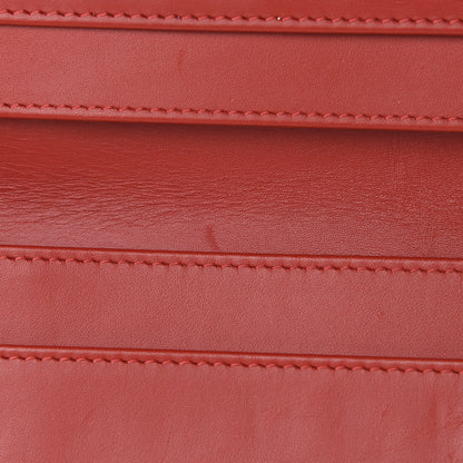 Chanel Caviar Quilted CC Long Double Wallet Red 10 of 11