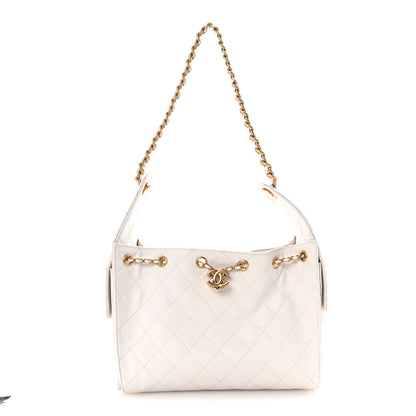 Chanel Caviar Quilted Small Chanel 25 Handbag White 1 of 9