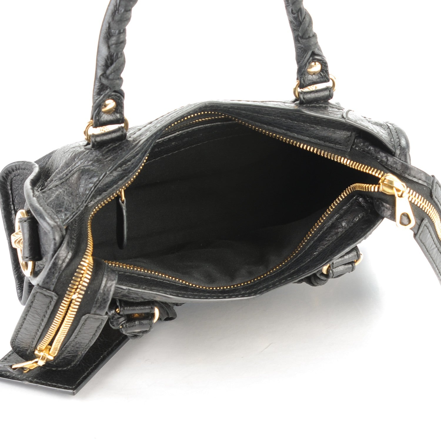 Balenciaga Agneau Giant 12 Gold Hardware Mini City Black 9 of 17