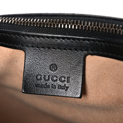 Gucci Calfskin Matelasse Large GG Marmont Shoulder Bag Black 6 of 11