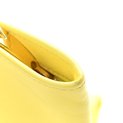 Bottega Veneta Calfskin Mini BV Twist Yellow 10 of 10