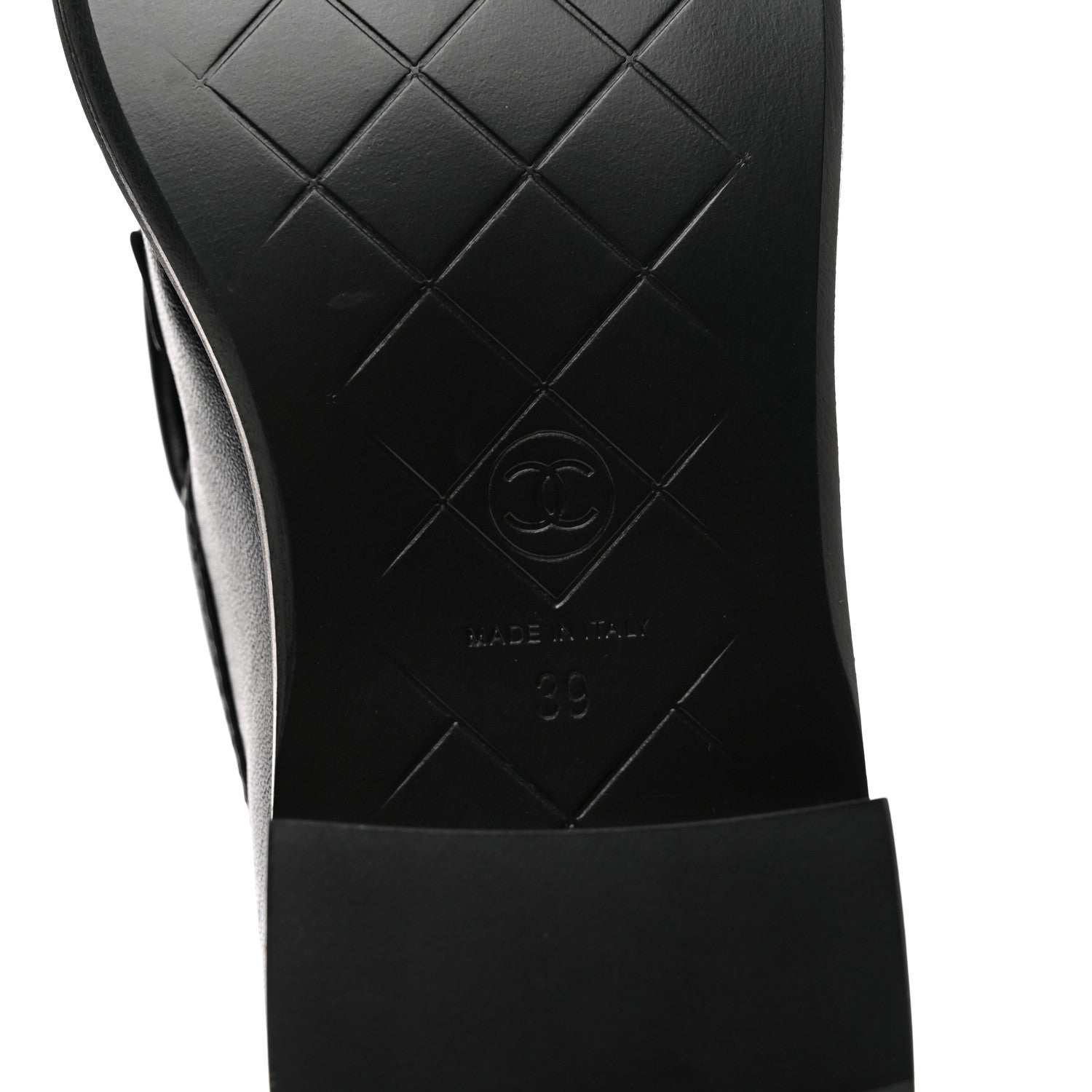 Chanel Lambskin Quilted CC Turnlock Loafers 39 Black 6 of 9