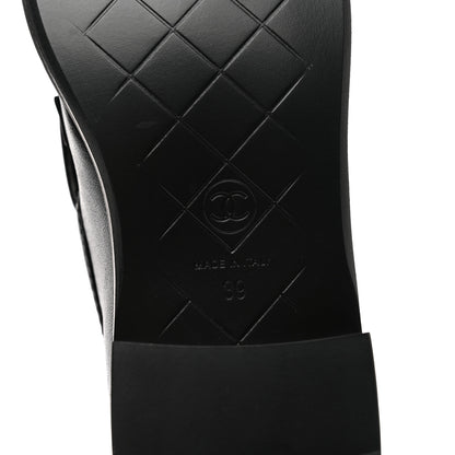 Chanel Lambskin Quilted CC Turnlock Loafers 39 Black 6 of 9