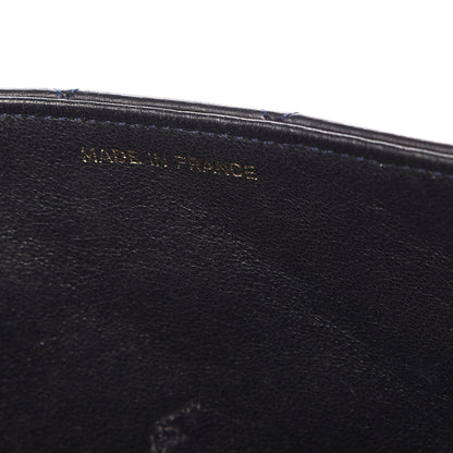 Chanel Lambskin Quilted Small Single Flap Navy Blue 7 of 14