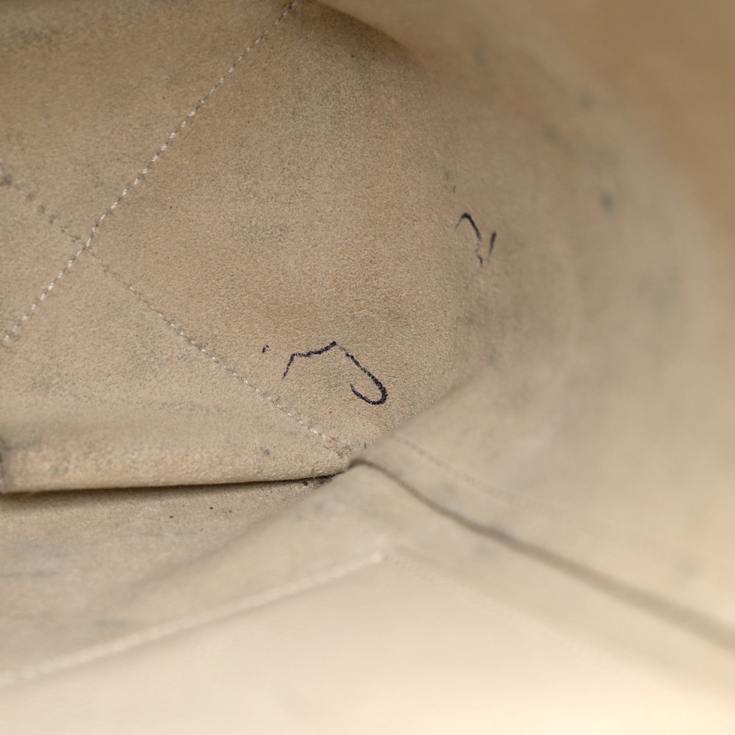 Celine Grained Calfskin Small Vertical Cabas Cream 12 of 28