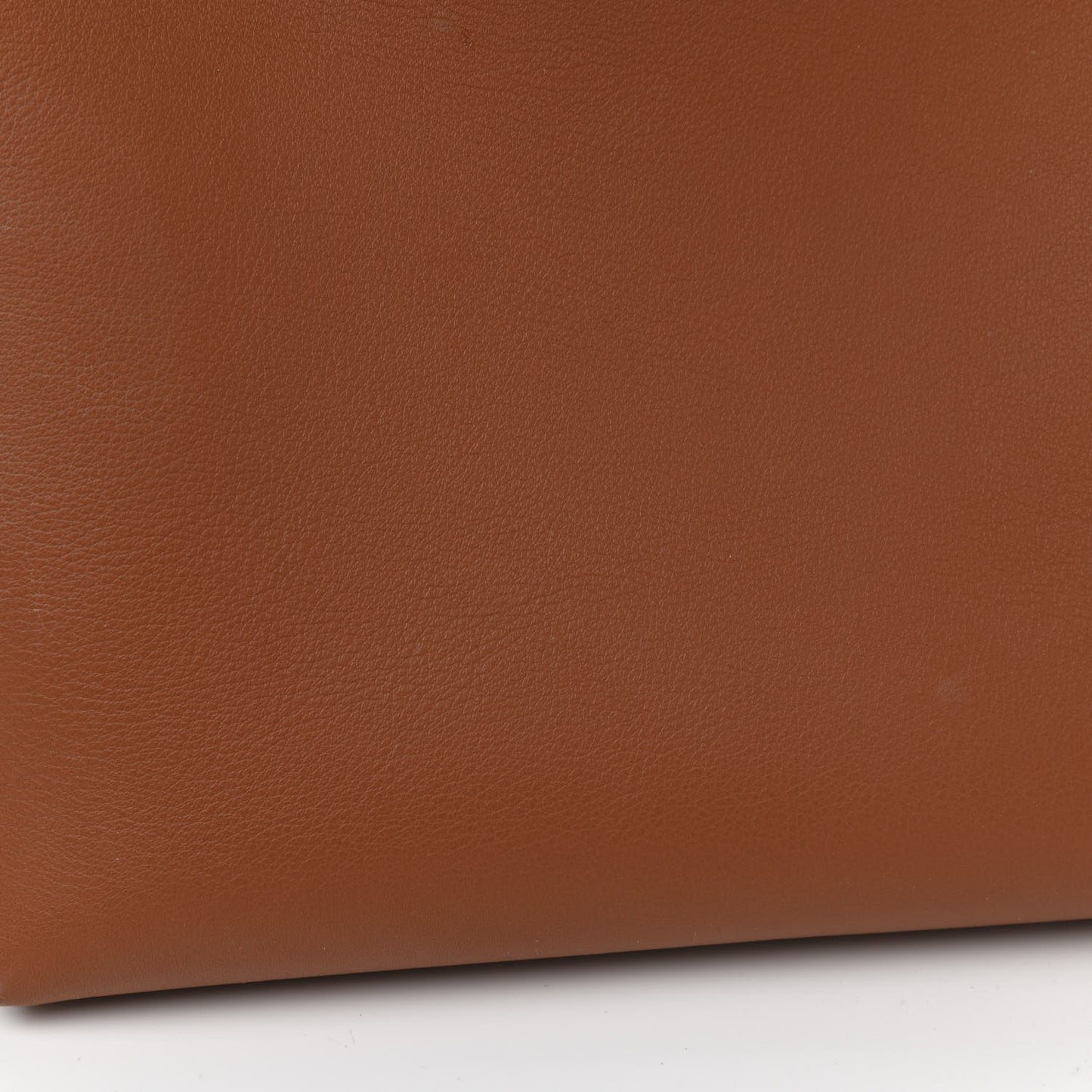Smooth Calfskin Small Anagram Tote Tan