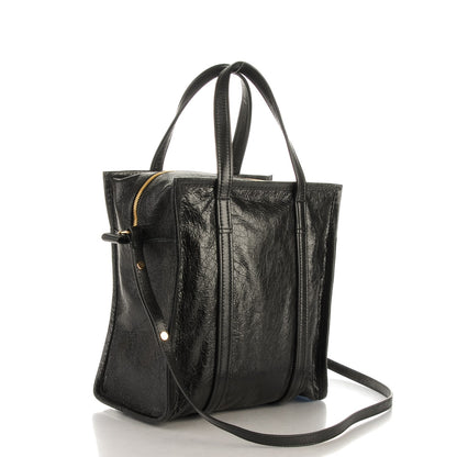 Balenciaga Agneau Small Bazar Shopper Tote Black Rouge Groseille 3 of 8