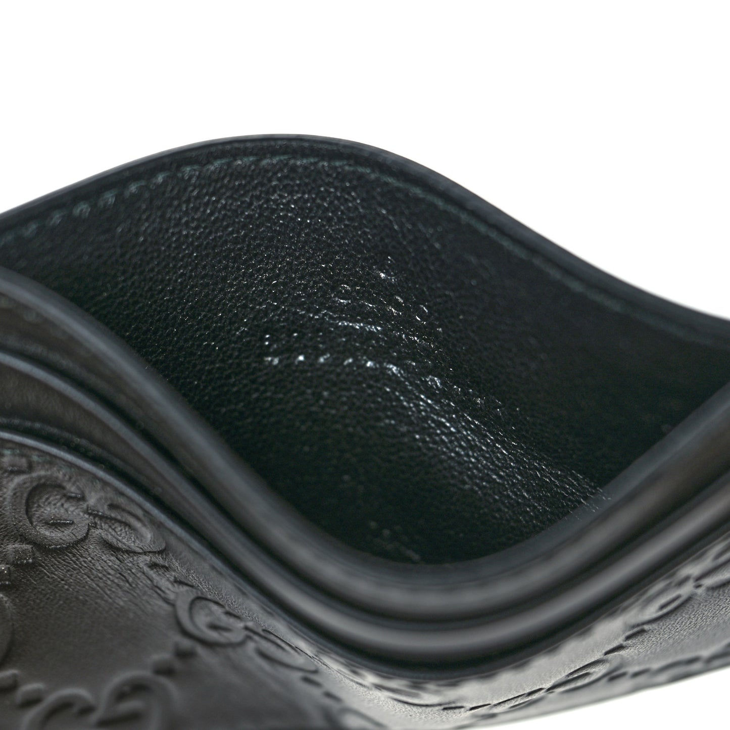 Guccissima Card Holder Black