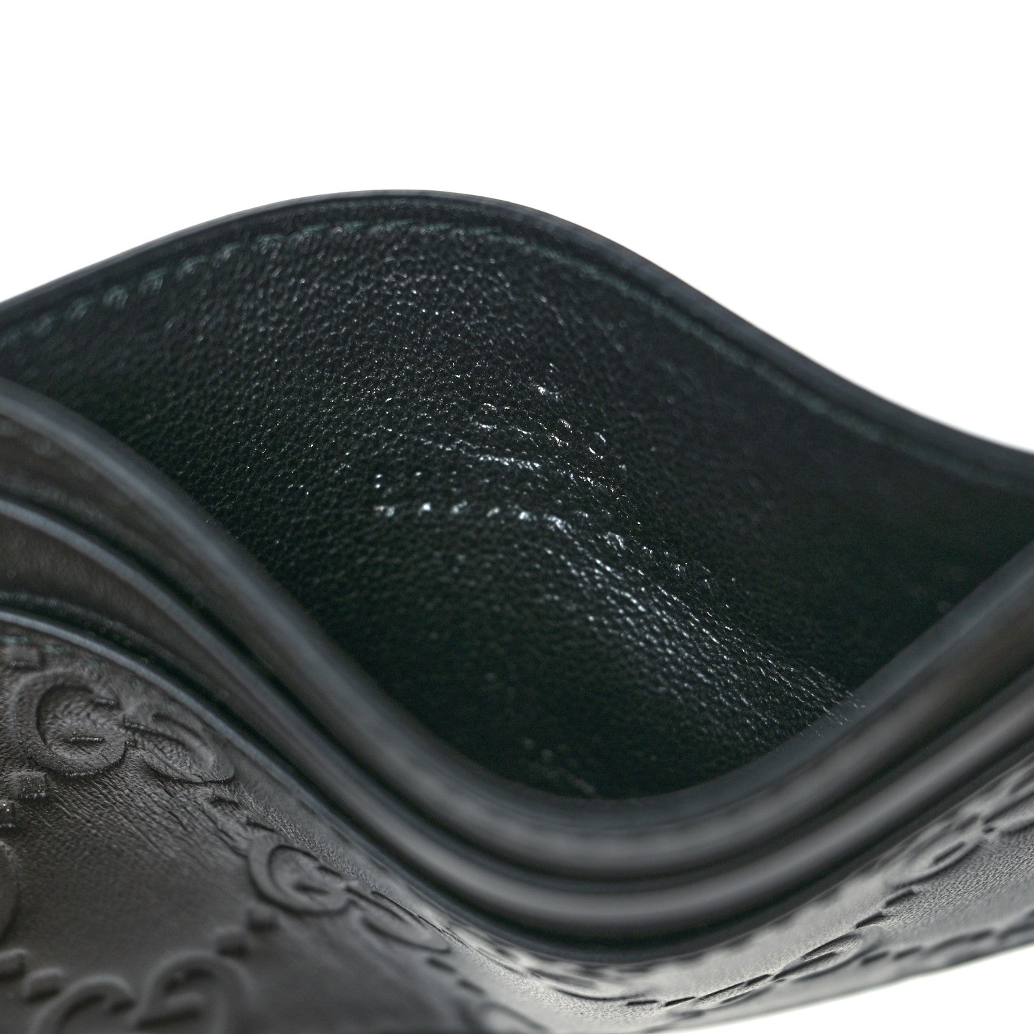 Gucci Guccissima Card Holder Black 6 of 7