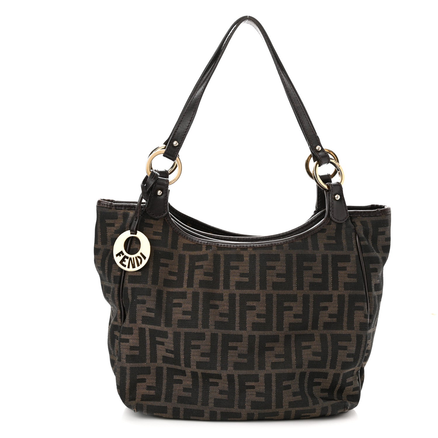 Fendi Zucca Small Chef Shopping Tote Tobacco Moro 1 of 15
