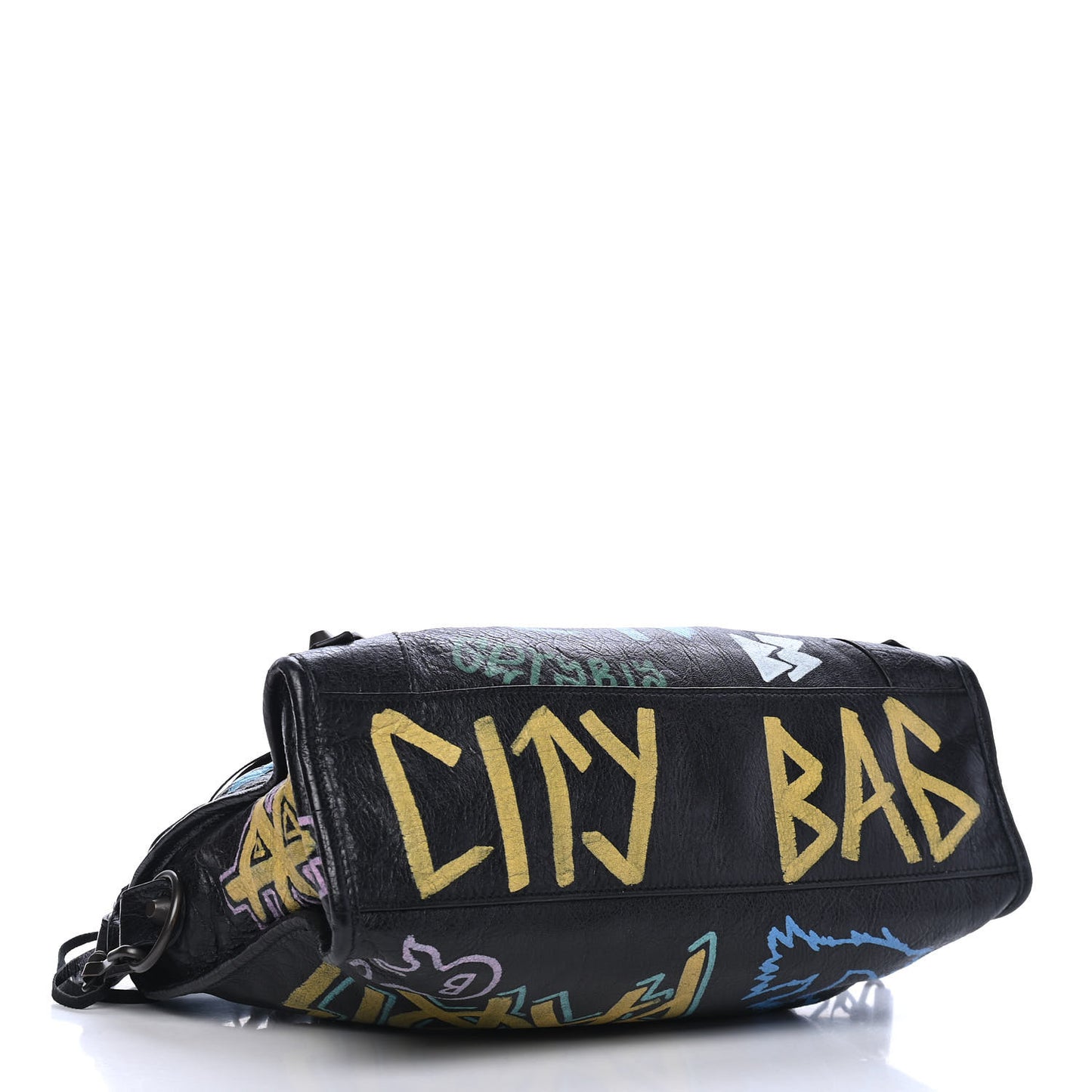 Agneau Graffiti All Over Classic Hardware S City Black Multicolor