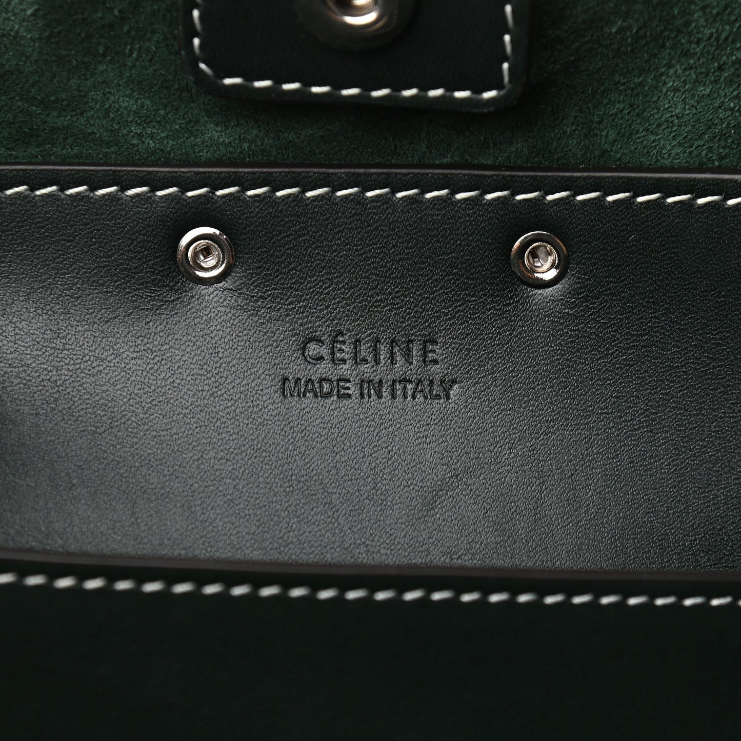 Shiny Calfskin Small Studs Bucket Bag Amazone