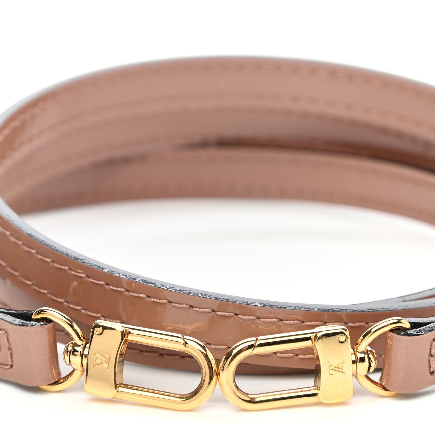 Louis Vuitton Patent 12mm Alma BB Shoulder Strap Rose Velours 3 of 3
