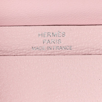 Hermes Chevre Mysore Mini Bearn Wallet Mauve Pale 6 of 7