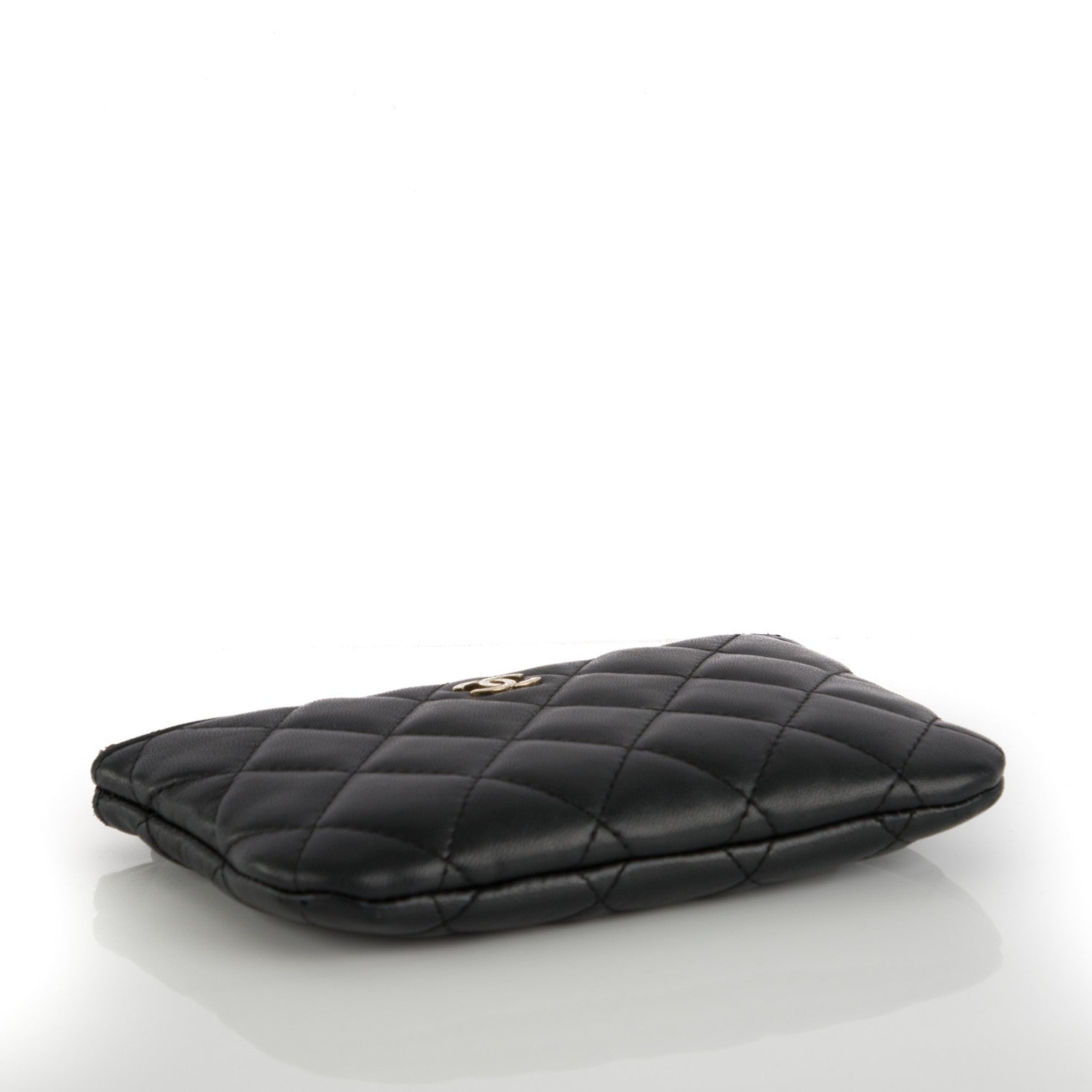 Chanel Lambskin Quilted Small Cosmetic Case Black 4 of 7