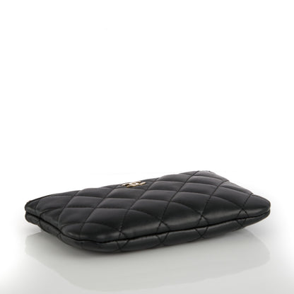 Chanel Lambskin Quilted Small Cosmetic Case Black 4 of 7