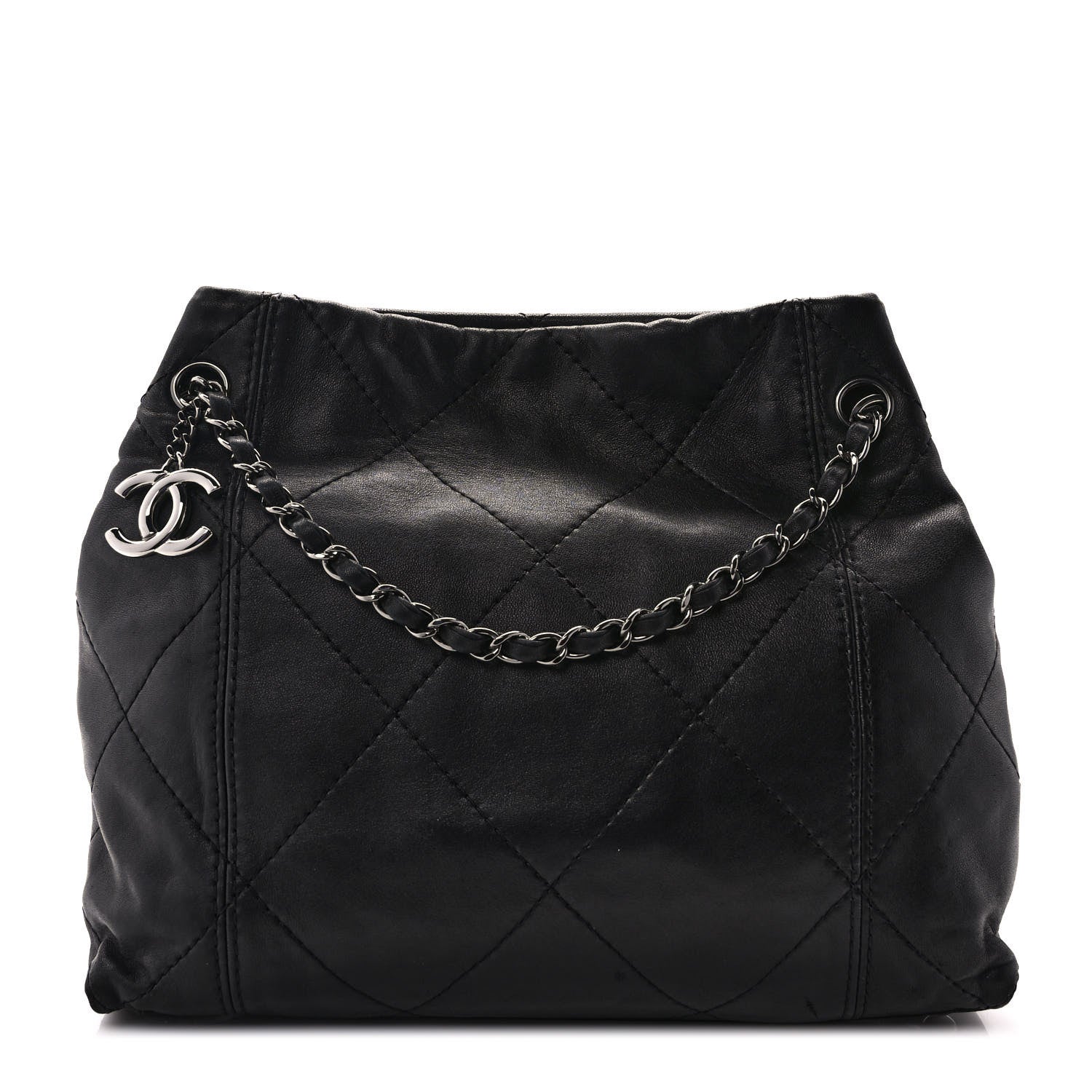 Chanel Lambskin Quilted Small Soft Touch Shoulder Bag Black 1 of 10