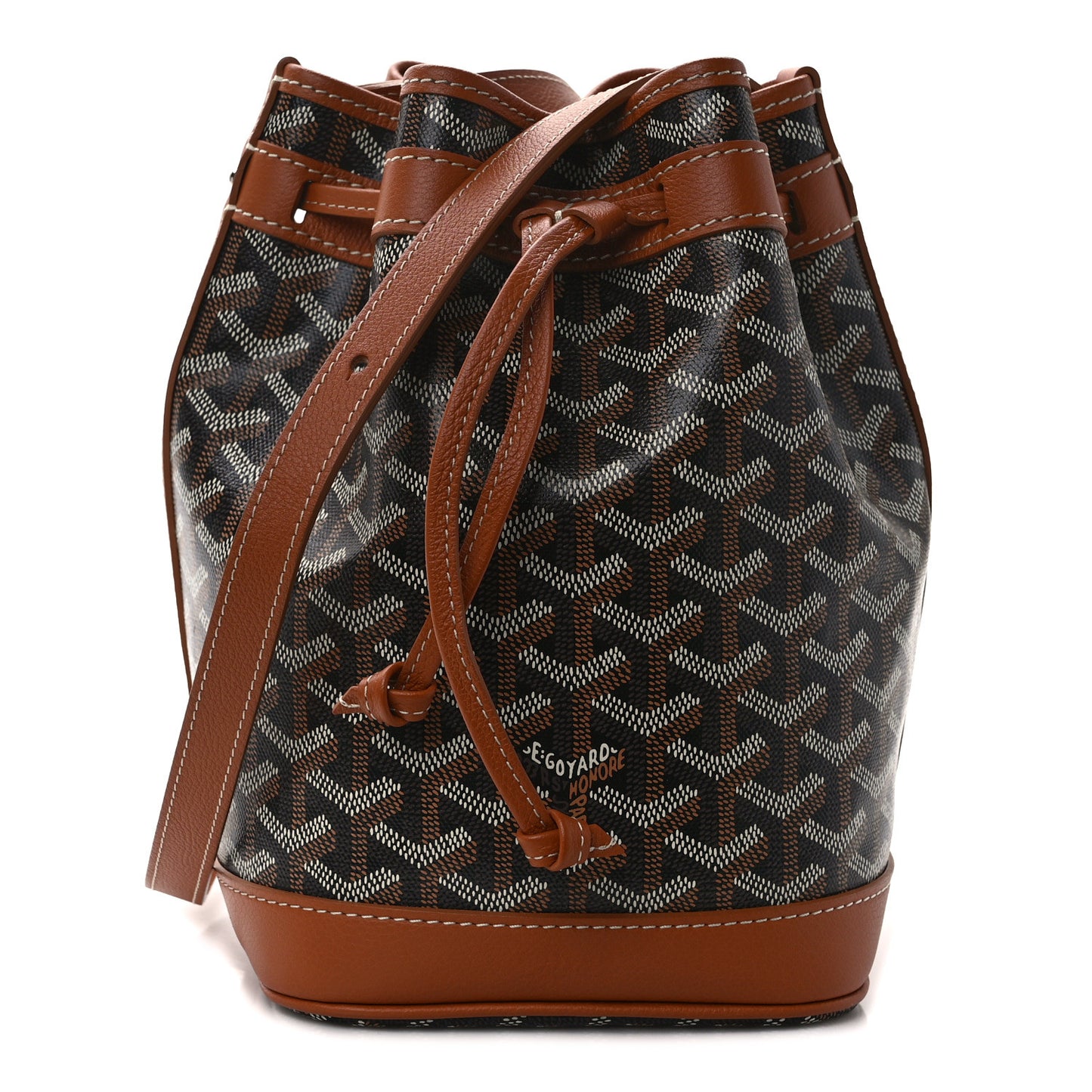 Goyardine Petit Flot Bucket Bag PM Black Gold