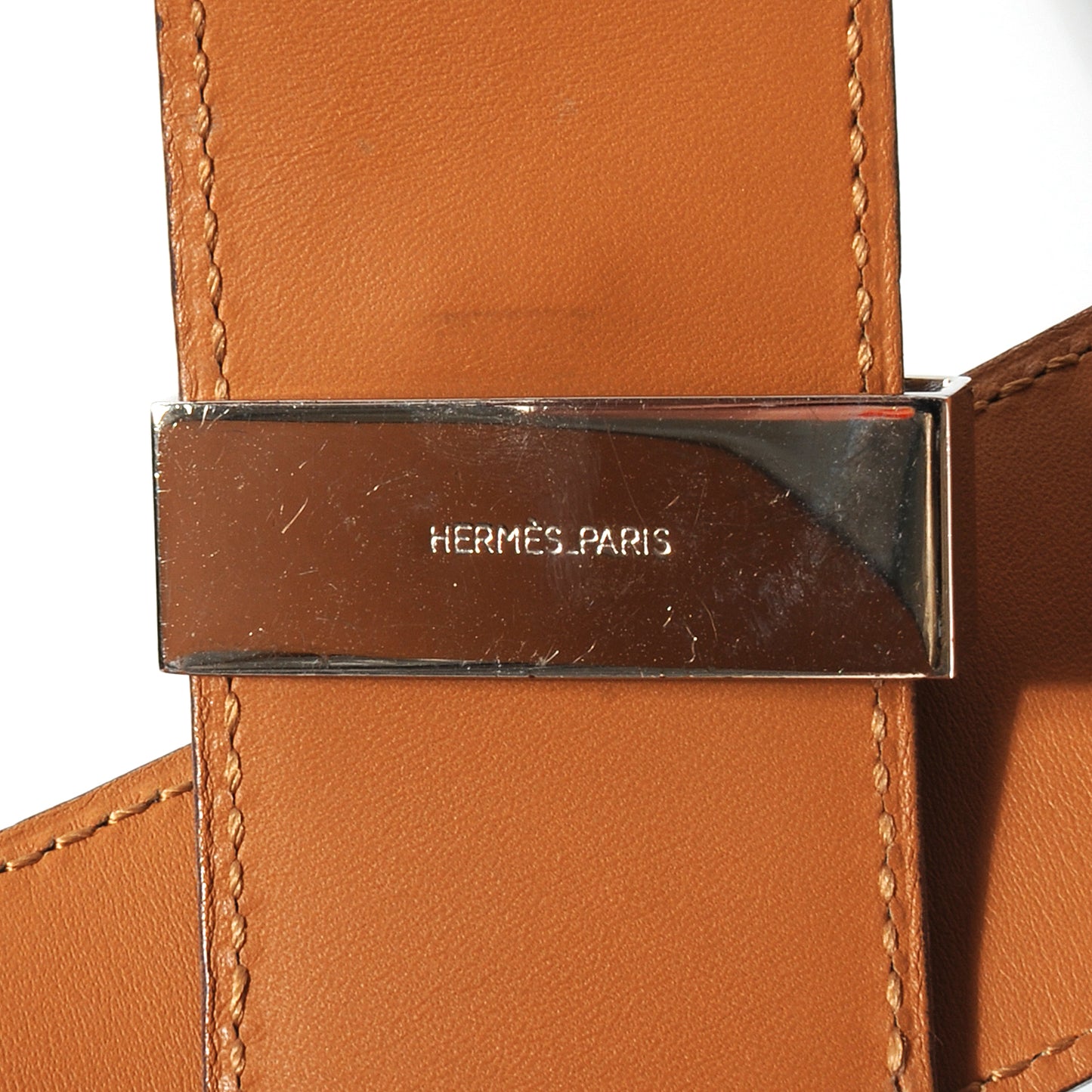 Box Leather Collier De Chien Belt Ardoise 75