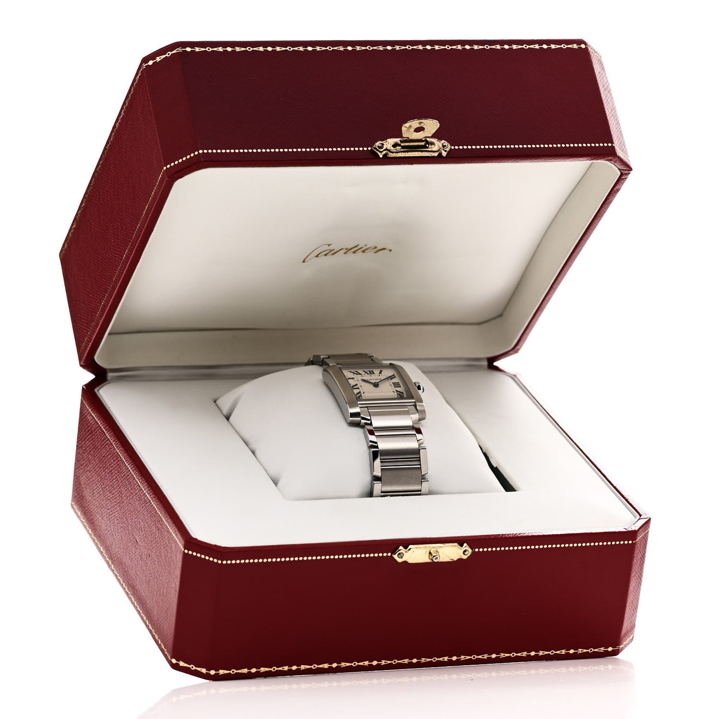 Stainless Steel 25mm Tank Francaise Quartz Watch