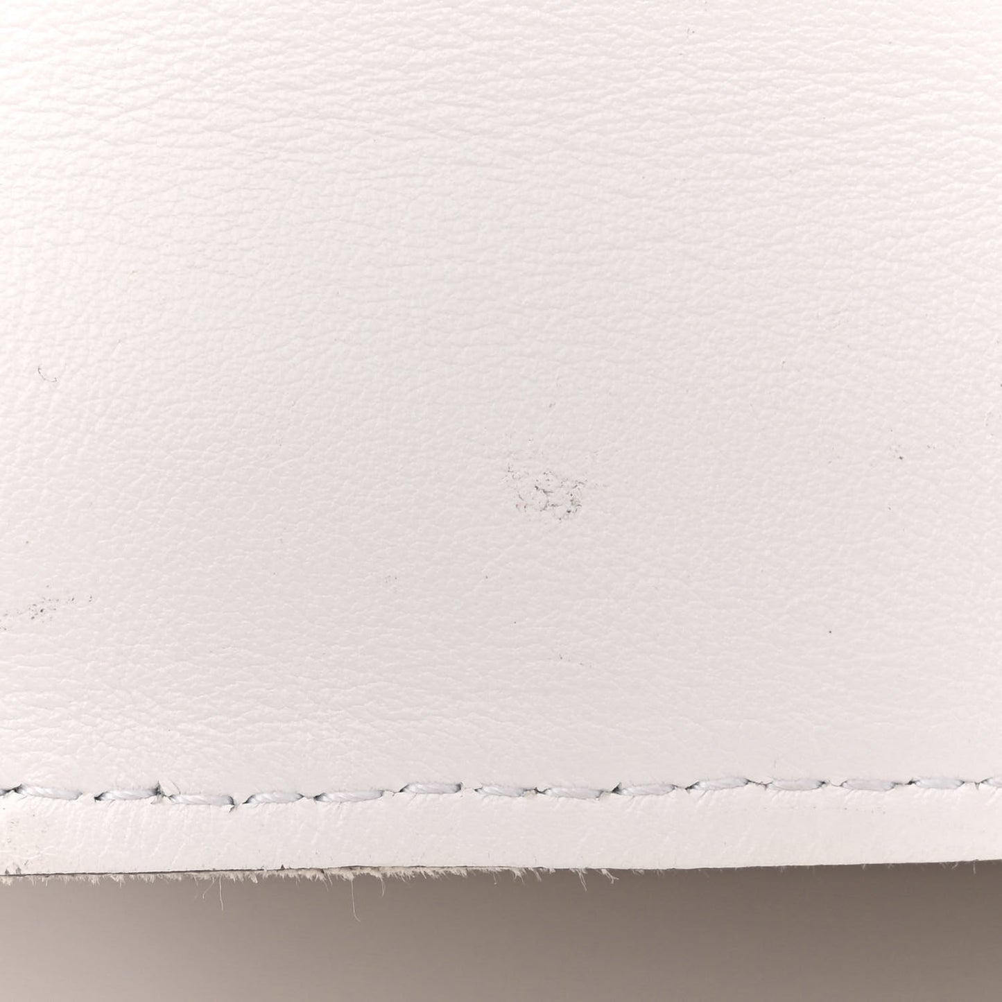 Canvas Calfskin Small Marcie Satchel White