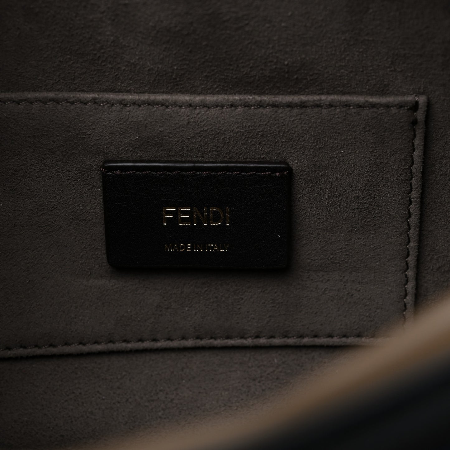 Vitello Century Velvet F is Fendi FF Multicolor Bi-Color Camera Case Fango Black Multicolor