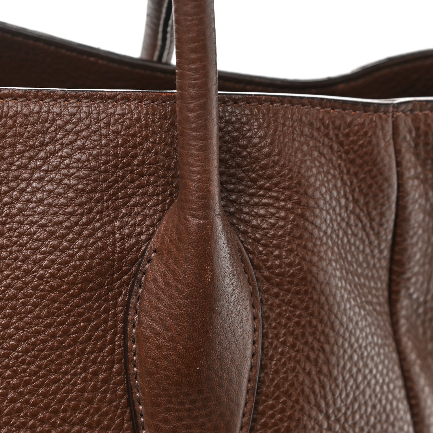 Prada Vitello Daino Double Pocket Shoulder Bag Bruciato 17 of 17