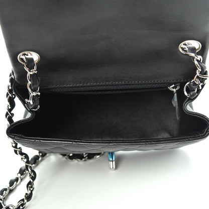 Chanel Lambskin Quilted Mini Square Flap Black 5 of 10