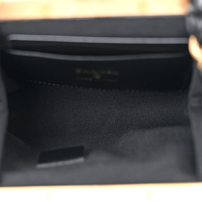 Chanel Patent Crumpled Lambskin Quilted Maxi Bow Clutch With Chain Black 5 of 11