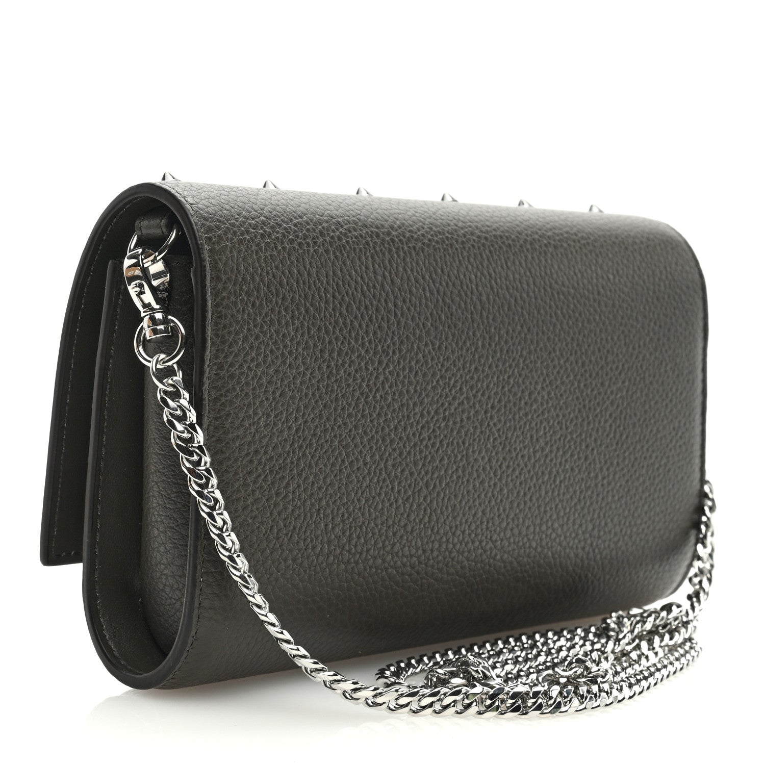 Christian Louboutin Calfskin Spikes Loubinthesky Paloma Clutch Rocket 3 of 9
