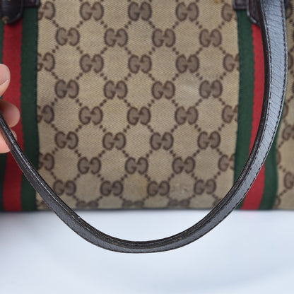Gucci Monogram Medium Jolicoeur Tote Dark Brown 19 of 20