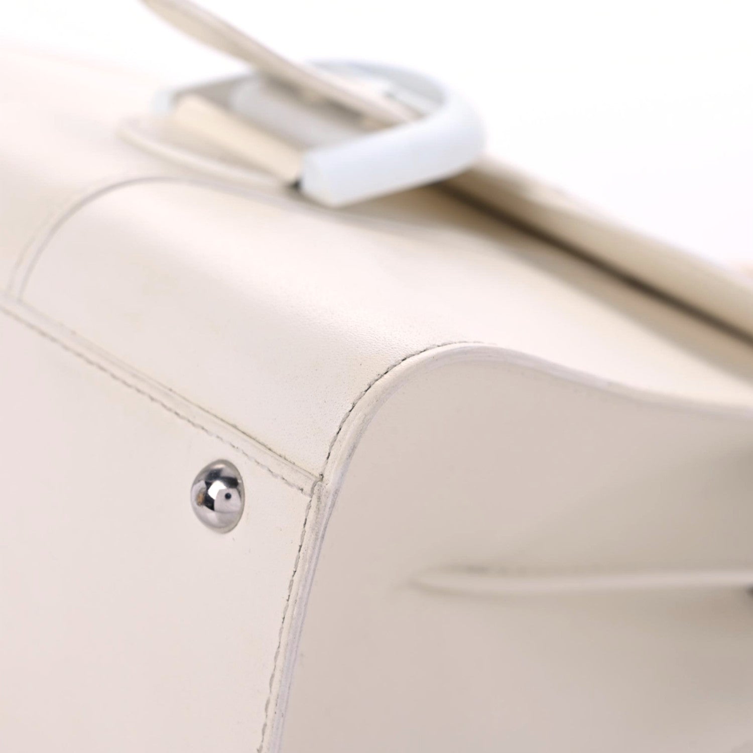 Delvaux Calfskin Mini Brillant Satchel Ivory 6 of 18