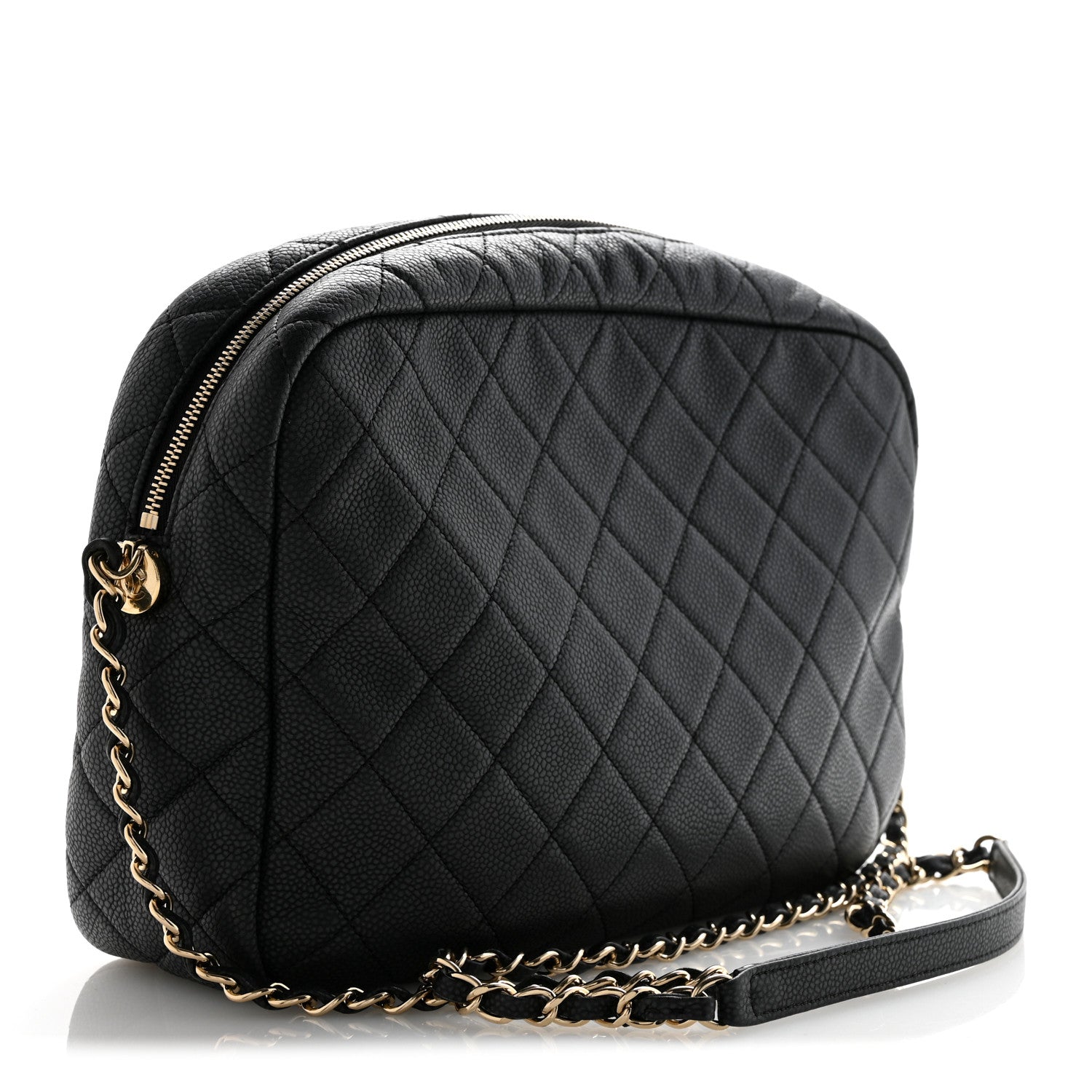Chanel Caviar Quilted Large Coco Tassel Camera Case Black 2 of 9