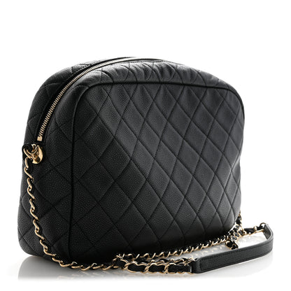 Chanel Caviar Quilted Large Coco Tassel Camera Case Black 2 of 9