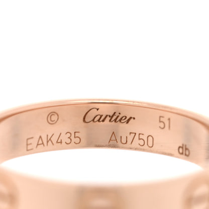 Cartier 18K Pink Gold 3.5mm LOVE Wedding Band Ring 51 5.75 4 of 4
