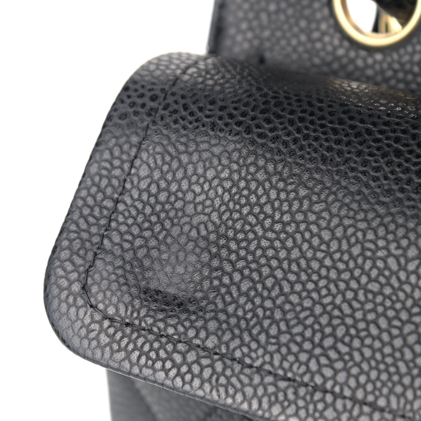 Caviar Quilted Small Double Flap Black
