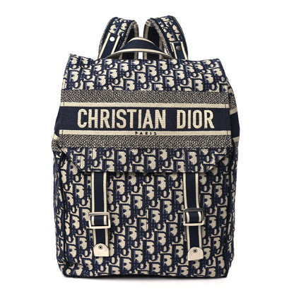 Christian Dior Oblique Backpack Blue White Blue White 1 of 12