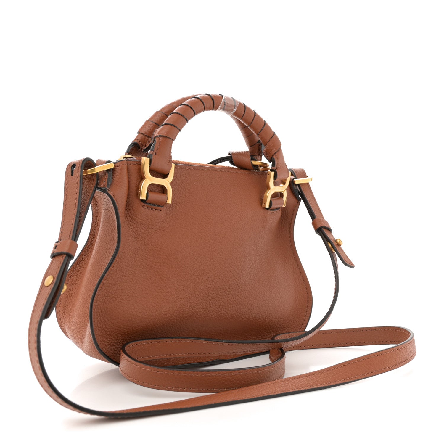 Chloe Calfskin Mini Marcie Satchel Tan 1729345 – FASHIONPHILE