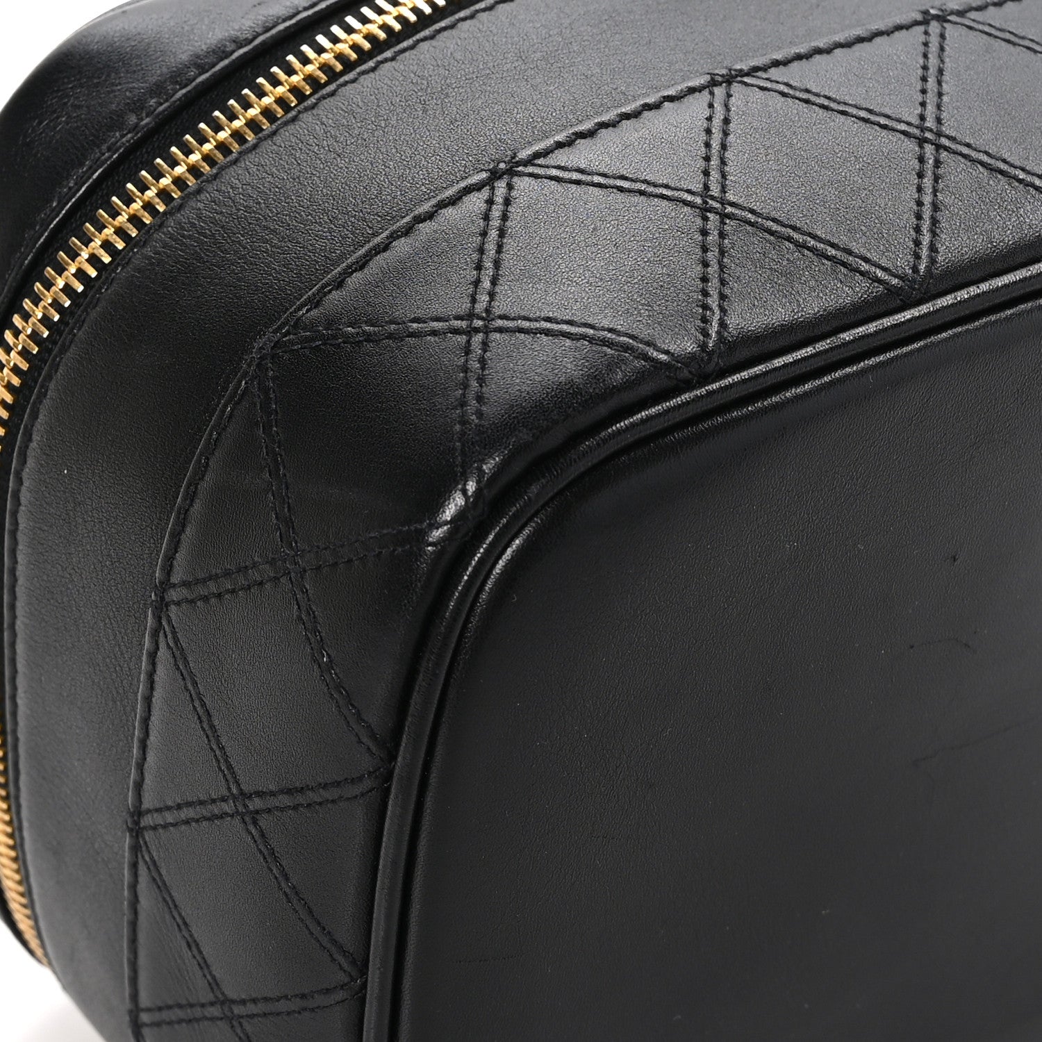 Chanel Lambskin Vanity Cosmetic Case Black 8 of 13
