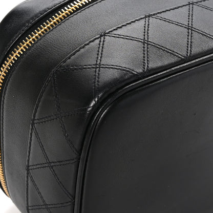 Chanel Lambskin Vanity Cosmetic Case Black 8 of 13