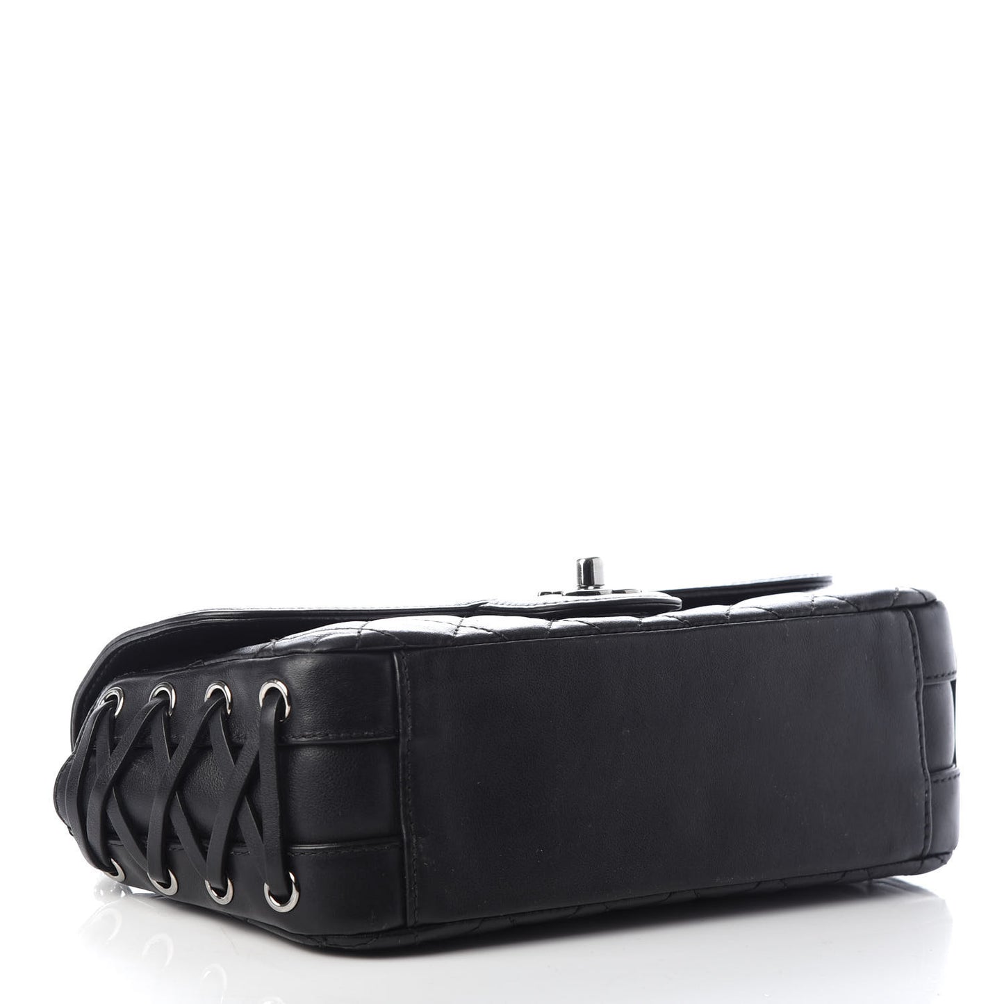 Calfskin Quilted Small Coco Corset Flap Black
