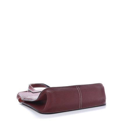 Hermes Taurillon Clemence Halzan 31 GM Rouge H 6 of 16