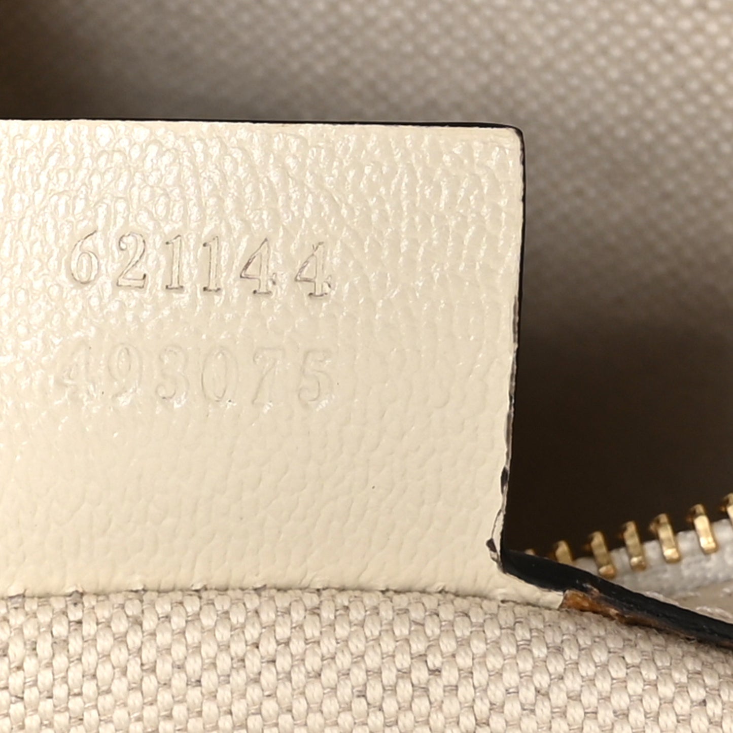 Monogram Calfskin Medium Horsebit 1955 Tote Bag Beige Mystic White