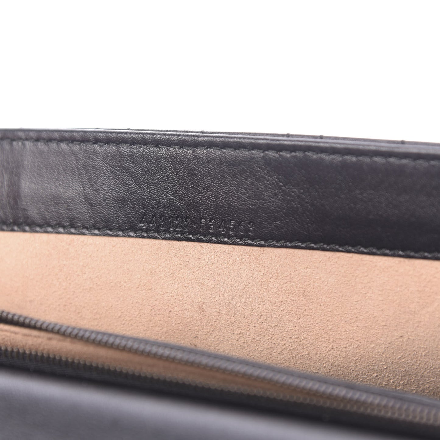 Calfskin Matelasse Mini Pearly GG Marmont Chain Wallet Black