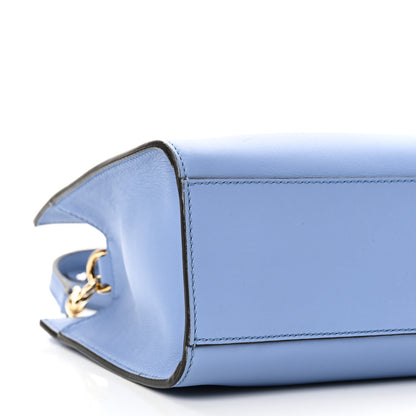 Gucci Calfskin Marmont Ribbon Top Handle Bag Blue 10 of 11