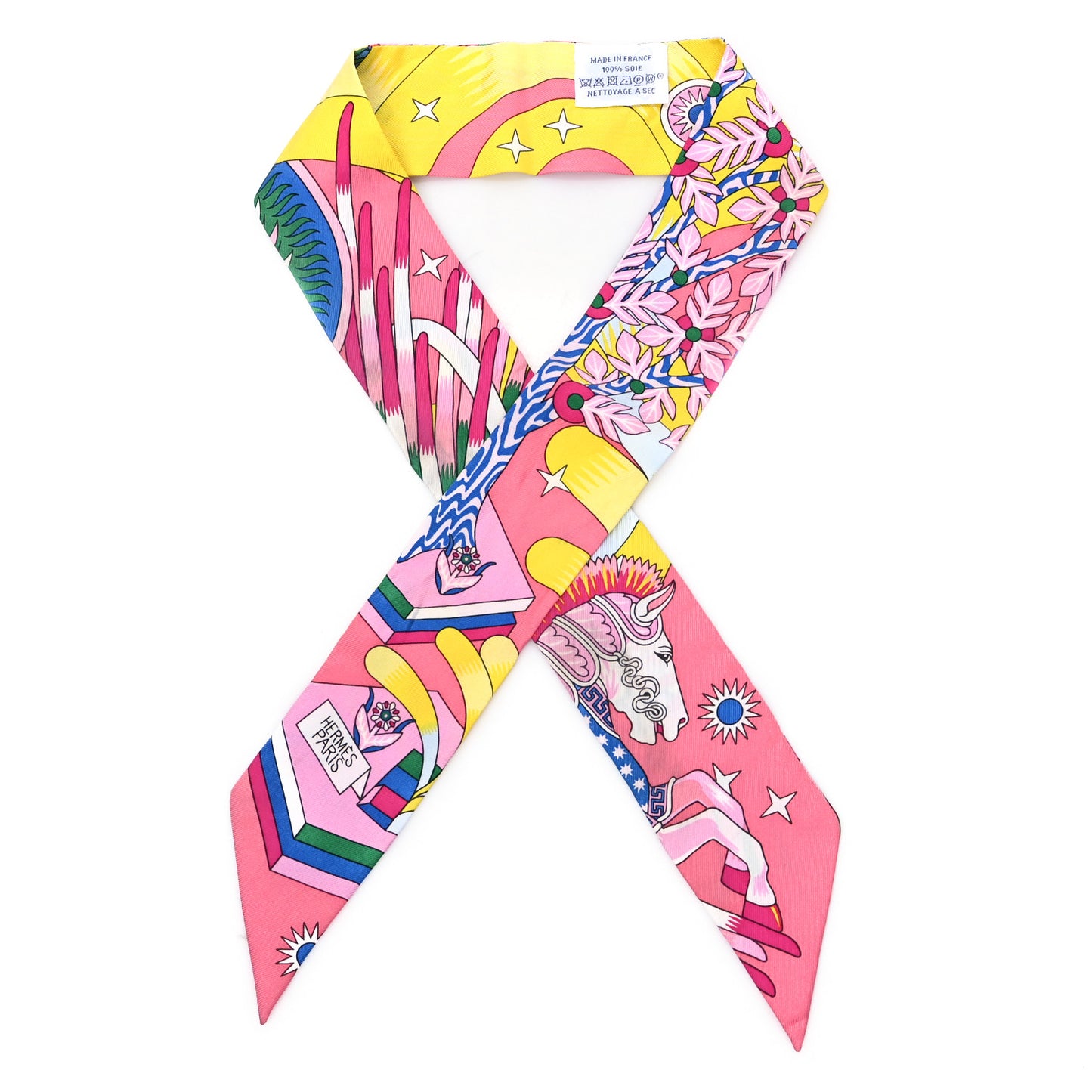 Silk La Source de Pegase Twilly Rose Vif Jaune Vif